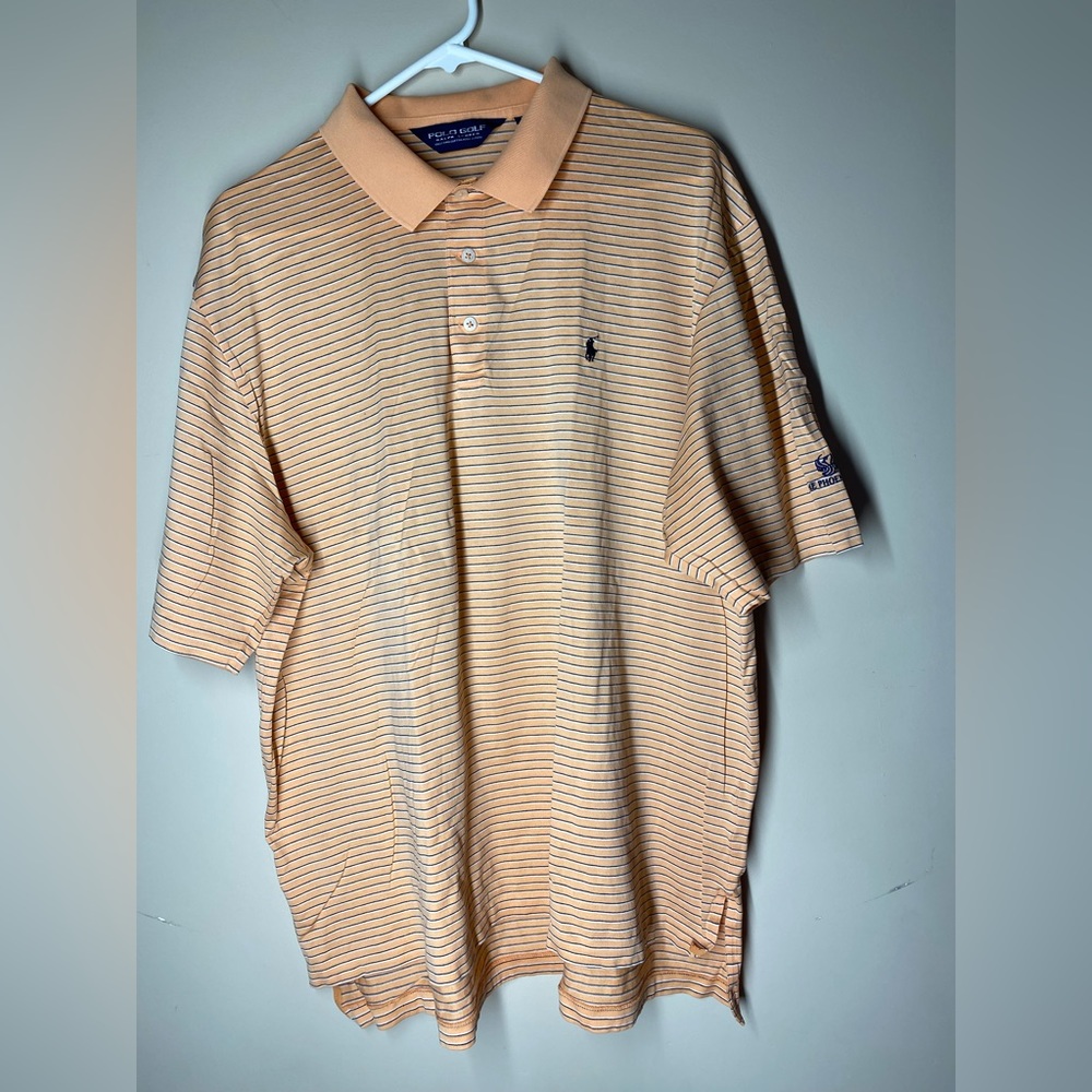 Polo Ralph Lauren Men's XLarge Coral Salmon Peach Short Sleeve Polo Shirt